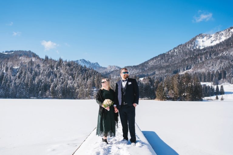 Hochzeit zu zweit am Spitzingsee